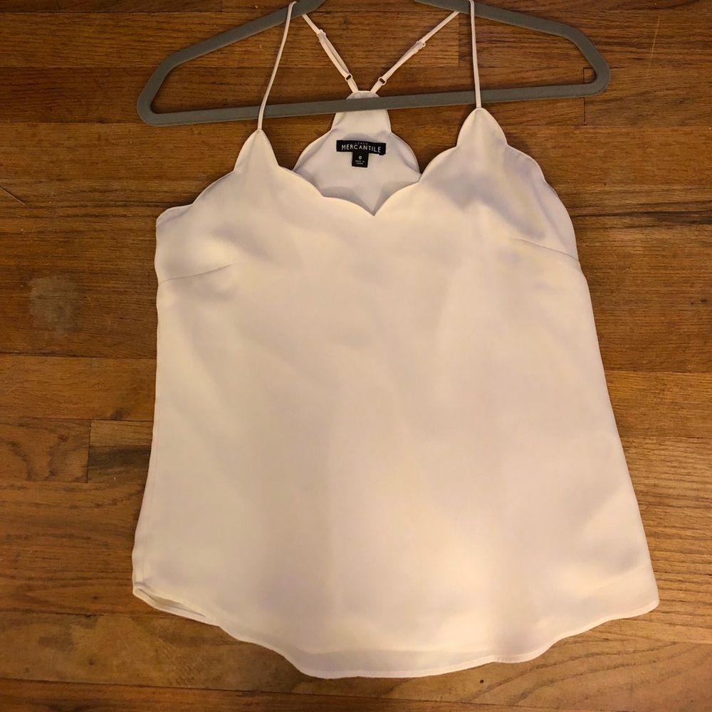 J.Crew Scalloped Tank Top